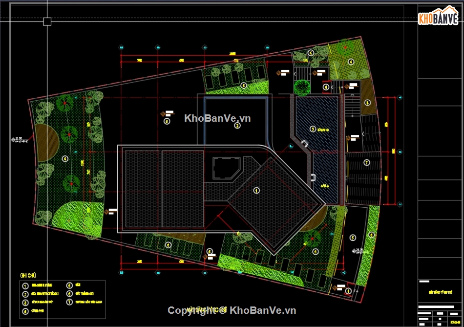 bản vẽ biệt thự nghỉ dưỡng,thiết kế thi công,mẫu sketchup biệt thự 3 tầng 12x20m,file autocad biệt thự nghỉ dưỡng