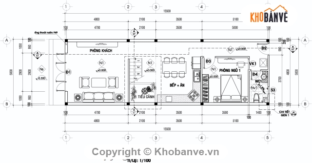 nhà phố 2 tầng đẹp,mẫu nhà phố 2 tầng,nhà phố 2 tầng 5x15.5m,thiết kế nhà phố 2 tầng,bản vẽ nhà phố 2 tầng