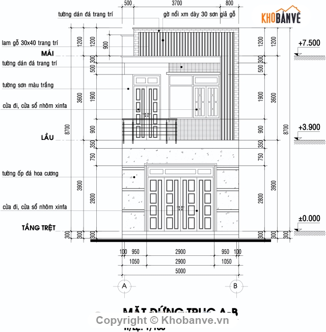 nhà phố 2 tầng đẹp,mẫu nhà phố 2 tầng,nhà phố 2 tầng 5x15.5m,thiết kế nhà phố 2 tầng,bản vẽ nhà phố 2 tầng