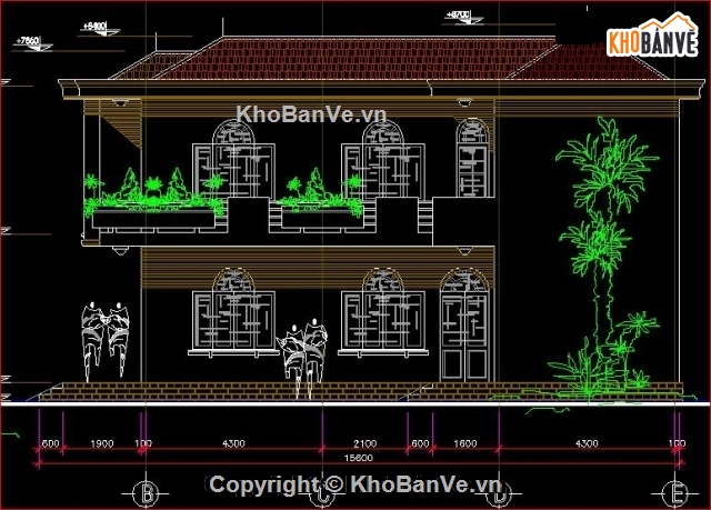 mẫu nhà 2 tầng,nhà kích thước 3.8x21m,nhà 2 tầng mái tôn,bản vẽ nhà 2 tầng