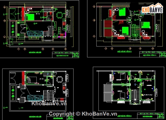 kiến trúc 3 tầng,bản vẽ nhà 3 tầng,thiết kế nhà phố 3 tầng