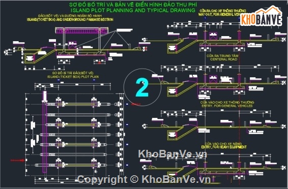 Bản vẽ trạm thu phí,bản vẽ trạm long môn,trạm thu phí đường cao tốc