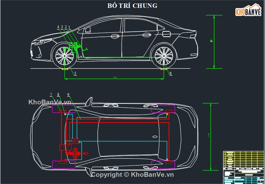 đồ án ô tô,đồ án hệ thống phanh,bản vẽ đồ án ô tô