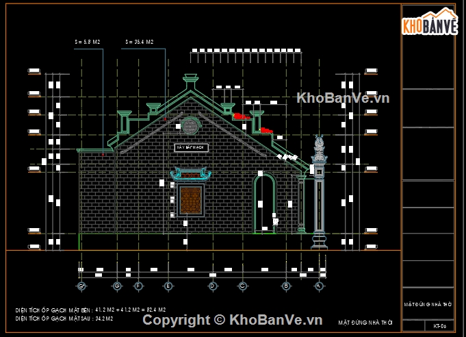 File cad,nhà thờ,File cad nhà thờ họ,cad kết cấu