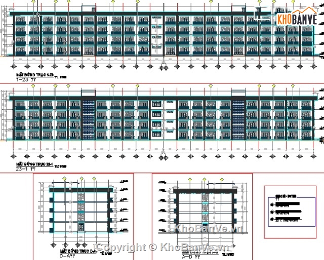 kiến trúc ký túc xá,Kí túc xá công nhân,Kí túc xá 4 tầng,bản vẽ ký túc xá,cad ký tốc xá