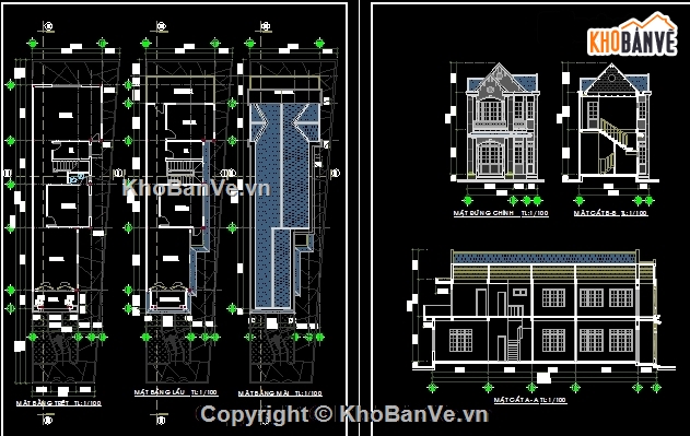 Biệt thự 2 tầng,ứng dụng,file cad mặt bằng,mặt bằng biệt thự,kiến trúc 2 tầng,biệt thự 2 tầng rộng 5.6m