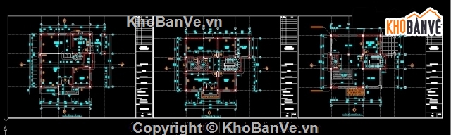 bản vẽ biệt thự 3 tầng 10x10m,bản vẽ biệt thự 10x10m,bản vẽ biệt thự 3 tầng,thiết kế biệt thự 3 tầng