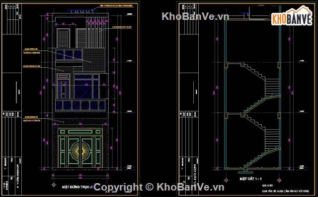 Kiến trúc nhà phố 3 tầng,nhà phố 3 tầng 4x20,bản vẽ nhà phố 3 tầng,mẫu nhà phố 3 tầng,thiết kế nhà phố 3 tầng