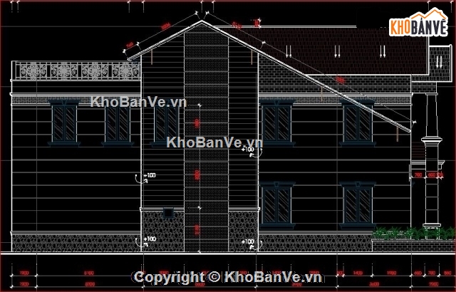 Bản vẽ nhà phố,biệt thự đẹp 2,biệt thự 4.7x18.25m,nhà phố dạng biệt thự