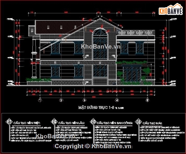 Bản vẽ nhà phố,biệt thự đẹp 2,biệt thự 4.7x18.25m,nhà phố dạng biệt thự