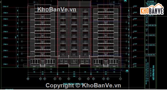 ký túc xá 10 tầng,file cad ký túc xá,ký túc xá file cad,autocad ký túc xá
