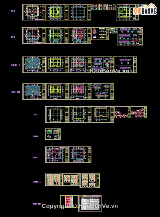 biệt thự mái nhật,biệt thự 2 tầng,autocad biệ thự