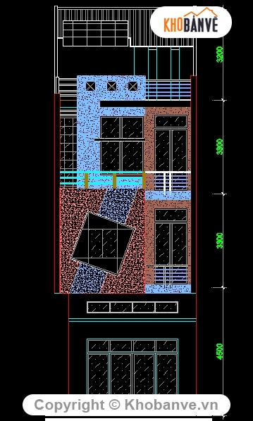 Bản vẽ nhà 3 tầng,thiết kế nhà 3 tầng,nhà phố 3 tầng,bản vẽ 3 tầng