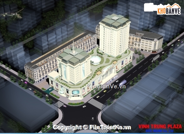 Bản vẽ cad Trung tâm,Vĩnh Trung plaza,Bản vẽ autocad,khu phức hợp,chung cư 18 tầng,thiết kế trung tâm Plaza