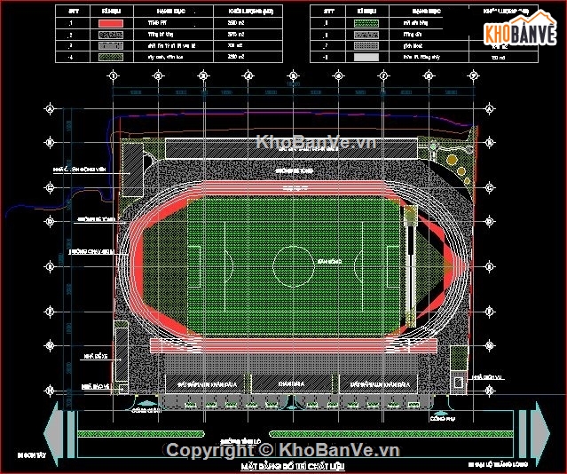 sân vân động ba vì,thiết kế sân vận động,tổng mặt bằng sân vận động,bản vẽ sân vận động ba vì