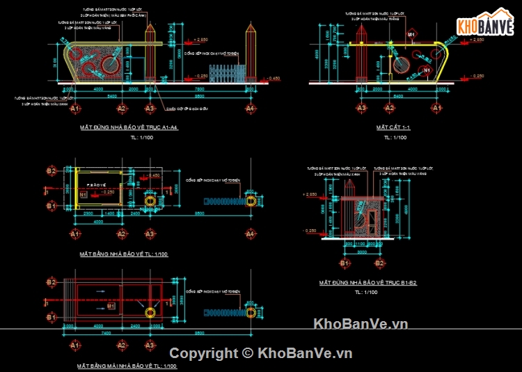 Nhà bảo vệ,nhà bảo vệ trường mầm non,nhà bảo vệ,Bản vẽ nhà bảo vệ mầm non,File cad nhà bảo vệ mầm non,Nhà bảo vệ trường học