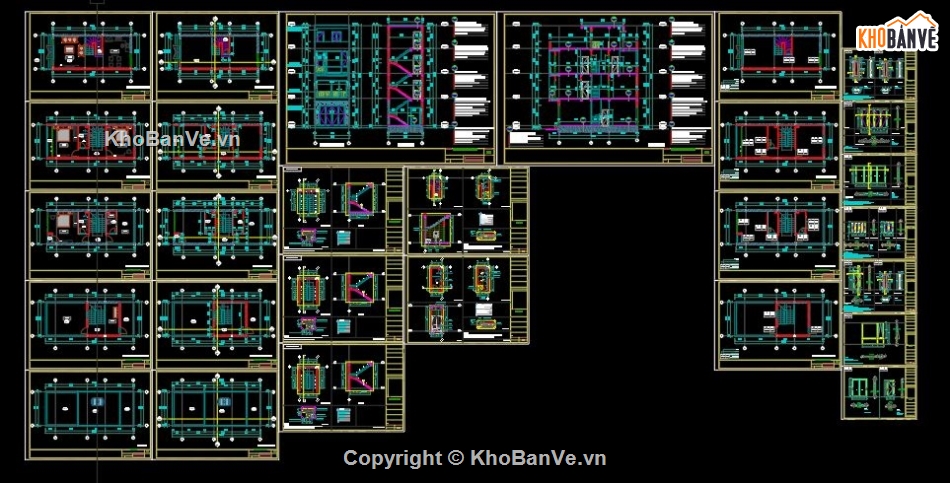 cad nhà lô 3 tầng,nhà lô 3 tầng + 1 tum,nhà lô 4.65x10.5m,mặt bằng 4.6x10m