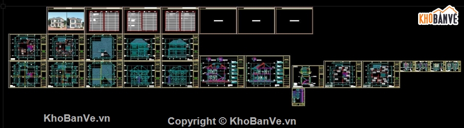 Mái nhật 2 tầng,bản vẽ mái nhật,autocad mái nhật