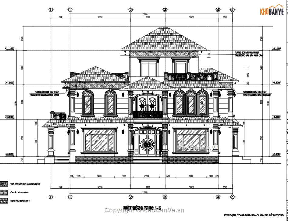 bản vẽ cad nhà 3 tầng,file cad nhà 3 tầng,bản vẽ nhà 3 tầng,filethietke nhà 3 tầng