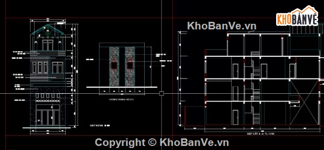 nhà phố 4 tầng,file cad nhà phố 4 tầng,cad nhà phố 4 tầng,autocad nhà phố 4 tầng