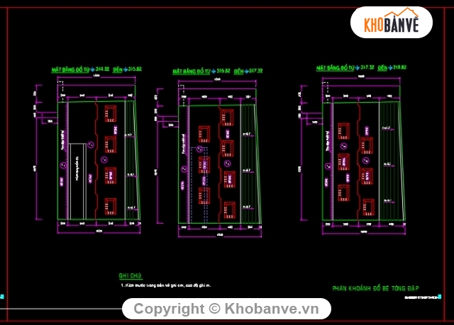 Khoảnh đổ đập bê tông,Bố trí khối đổ bê tông khối lớn,biện pháp thi công bê tông đập trọng lực,khỏng đổ bê tông trọng lực,bản vẽ khoảng đồ bê tông,khoảng đổ bê tông các giai đoạn