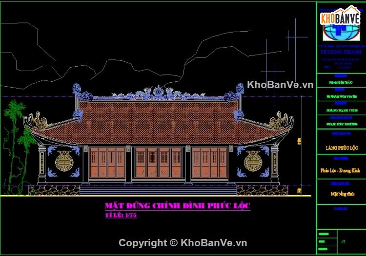 18 bản vẽ thiết kế chùa gồm cổng chùa mái chùa đẹp lớn nhỏ