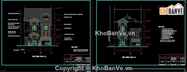 biệt thự 2 tầng,biệt thự phố 2 tầng,biệt thự 2 tầng 9.9x12.5m,kiến trúc biệt thự 2 tầng,bản vẽ biệt thự 2 tầng