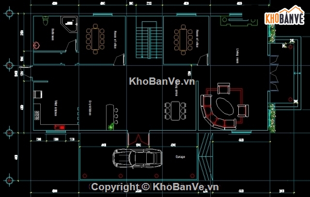 biệt thự 2 tầng,mẫu nhà biệt thự 2 tầng,bản vẽ biệt thự 2 tầng,thiết kế biệt thự 2 tầng