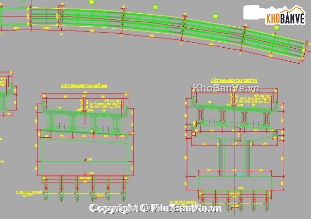 Bản vẽ cầu nhịp l33m,mẫu cầu nhịp I33m,9 nhịp I33m,Bản vẽ dầm T