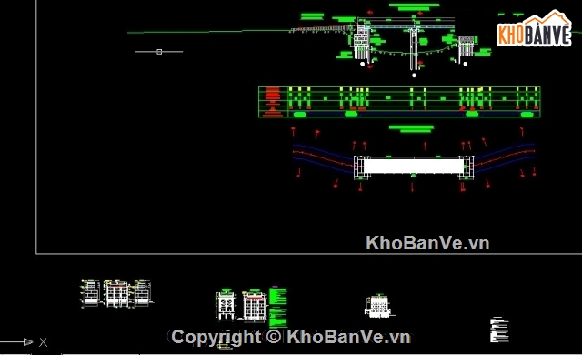 Bản vẽ thế kế cầu dầm,Bản vẽ cầu dầm,bản vẽ dầm bản 1 nhịp,cầu dầm bản 1 nhịp 24m