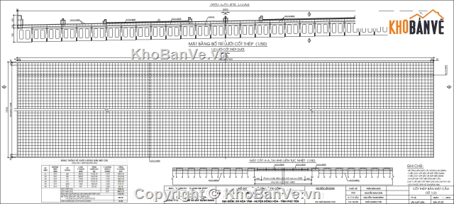 cầu dầm,bản vẽ cầu dầm bản,bản vẽ cầu dầm bản 24m,cầu dầm bản 3 nhịp 24m