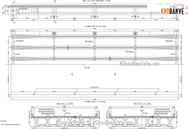 cầu dầm 1 nhịp L=33m khổ cầu 13m,Bản vẽ cầu dầm,cầu dầm I 33m,bản vẽ cầu dầm 1 nhịp