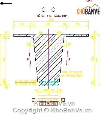 dầm super T,bản vẽ dầm super,full bản ve dầm,bản vẽ cad dầm super-T,super t 38.2m