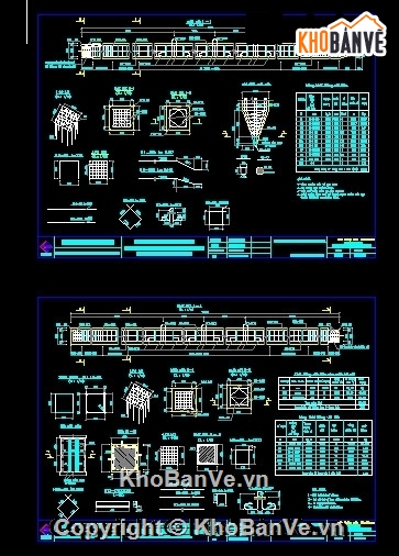 Bản vẽ thiết kế cầu dầm T,Bản vẽ cầu dầm T 3 nhịp,Bản vẽ dầm T,cầu dầm T 3 nhịp 18m,cầu dầm T 3 nhịp L=18m khổ cầu 7m