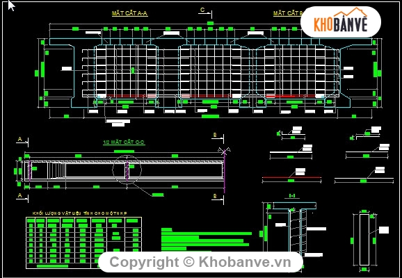 thiết kế cầu,Bản vẽ dầm T,Bản vẽ cầu Khe Muỗng - Km8+773.52,Cầu 2 nhịp dầm T 33m