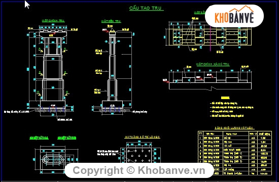 thiết kế cầu,Bản vẽ dầm T,Bản vẽ cầu Khe Muỗng - Km8+773.52,Cầu 2 nhịp dầm T 33m