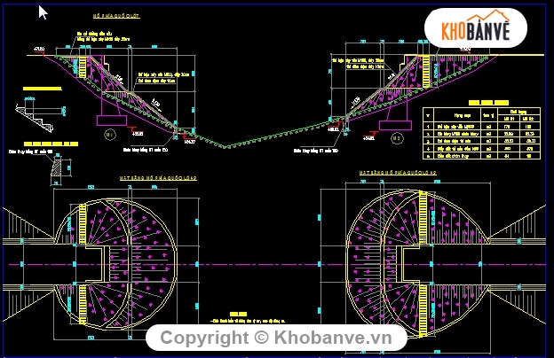 thiết kế cầu,Bản vẽ dầm T,Bản vẽ cầu Khe Muỗng - Km8+773.52,Cầu 2 nhịp dầm T 33m