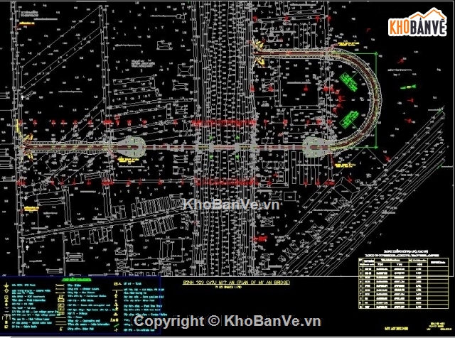 Bản vẽ cầu dầm,cầu Mỹ An,Huyện Tháp Mười,Tỉnh Đồng Tháp,File cad thiết kế cầu