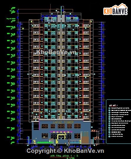 bản vẽ 15 tầng,Chung cư 15 tầng,bản vẽ chung cư đầy đủ,thiết kế chung cư 15 tầng