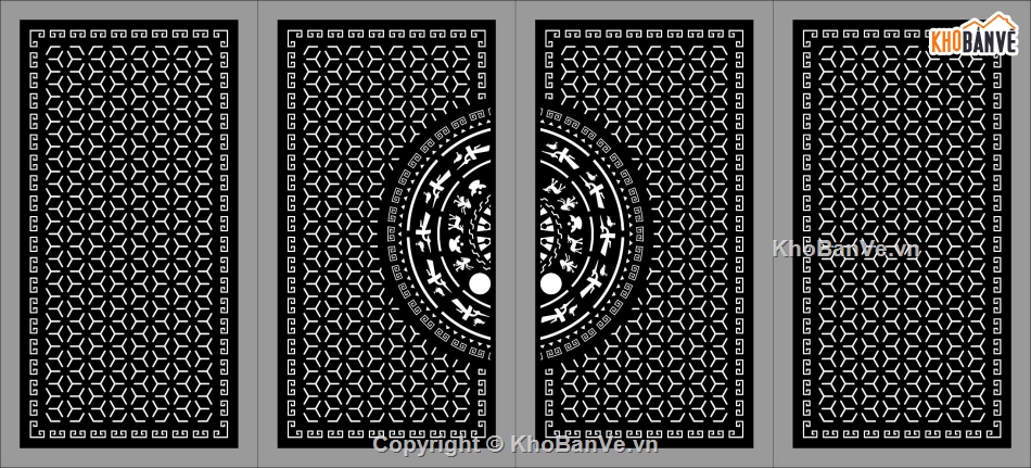 cổng 4 cánh cnc,file cnc cổng 4 cánh,mẫu cnc cổng 4 cánh