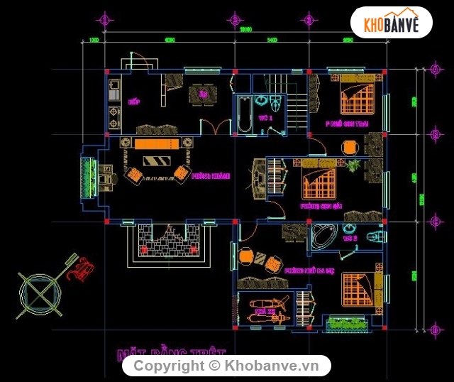 Thiết kế biệt thự,biệt thự 2 tầng,kiến trúc biệt thự đẹp,biệt thự 2 tầng 12x13m