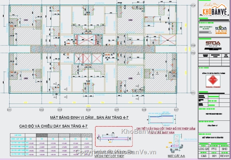 Bản vẽ mặt bằng,mặt bằng,ban vẽ xây dựng,file cad thống kê thép chung cư,bản vẽ thống kê thép chung cư