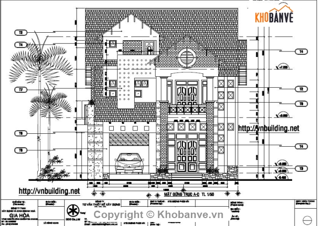 Bản vẽ,Bản vẽ autocad,Bản vẽ full,bản vẽ biệt thự,biệt thự 10x13m