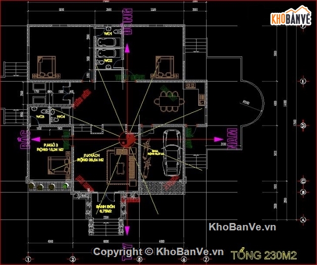 Nhà mái thái 14x14m,kiến trúc nhà ở,mẫu nhà cấp 4,kiểu nhà mái thái