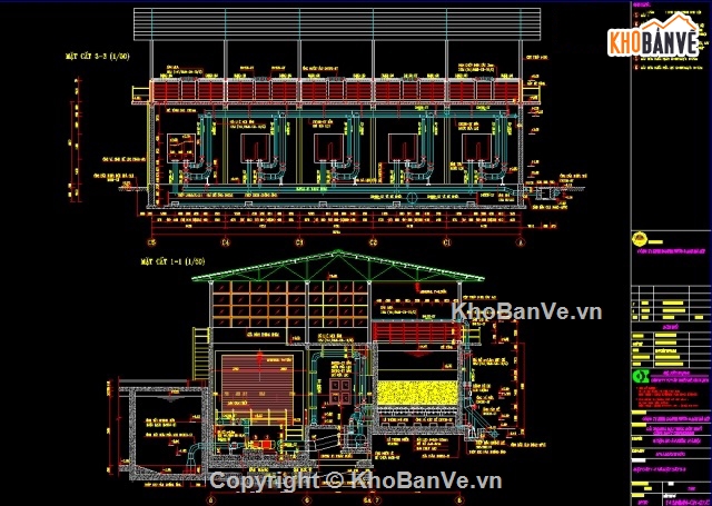 bản vẽ điện nước,nhà máy bơm nước đồng thủy,bản vẽ nhà máy nước,cad nhà máy nước