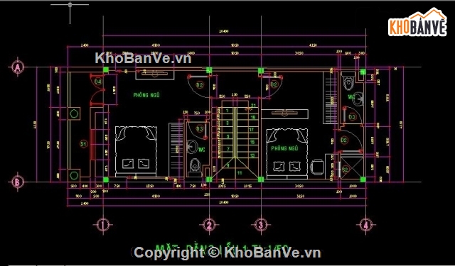 nhà 3 tâng 4.5x12m,bản vẽ nhà phố 3 tầng,mẫu nhà phố 3 tầng,file cad nhà 3 tầng