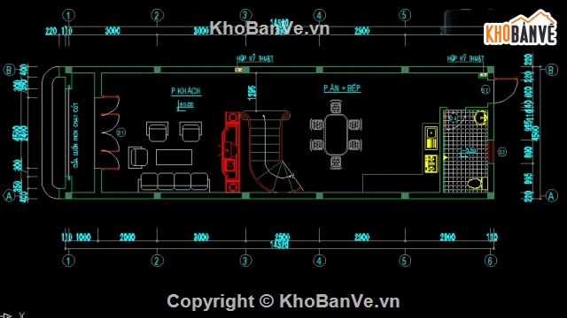 Bản vẽ nhà phố 3 tầng,nhà phố 3 tầng 4.5x13m,bản vẽ nhà phố mặt tiền 4.5m,4.5x13m