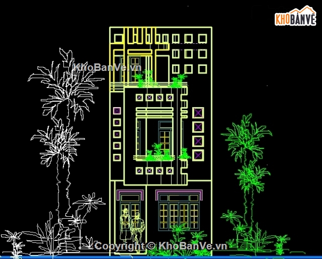 bản vẽ nhà phố 3 tầng,nhà phố 3 tầng 5x20m,thiết kế nhà phố 3 tầng,mẫu nhà phố 3 tầng