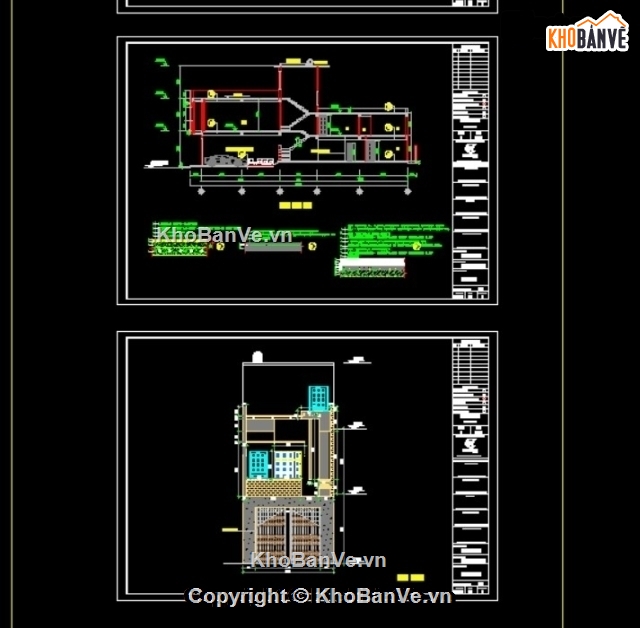 Bản vẽ nhà phố,nhà phố 3 tầng 5x24m,thiết kế nhà phố 3 tầng,cad nhà phố 3 tầng