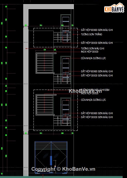 bản vẽ autocad nhà phố,bản vẽ cad nhà phố,nhà phố 4 tầng,cad nhà phố 4 tầng 4x14.9m,bản vẽ nhà phố 4 tầng